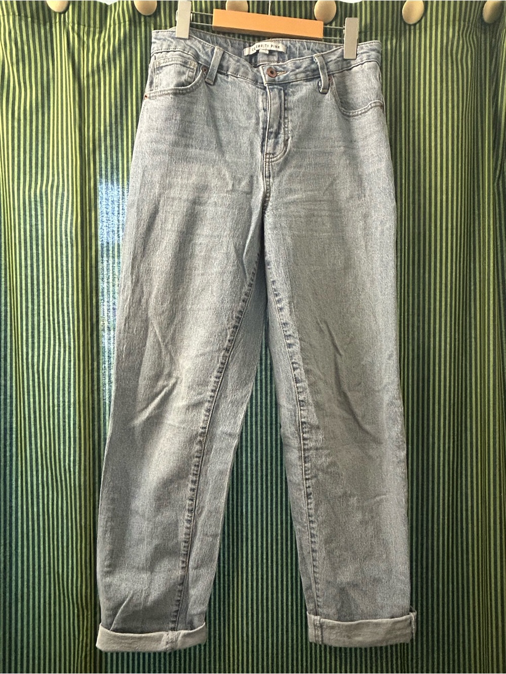 Celebrity Pink Light Blue Boyfriend Jeans